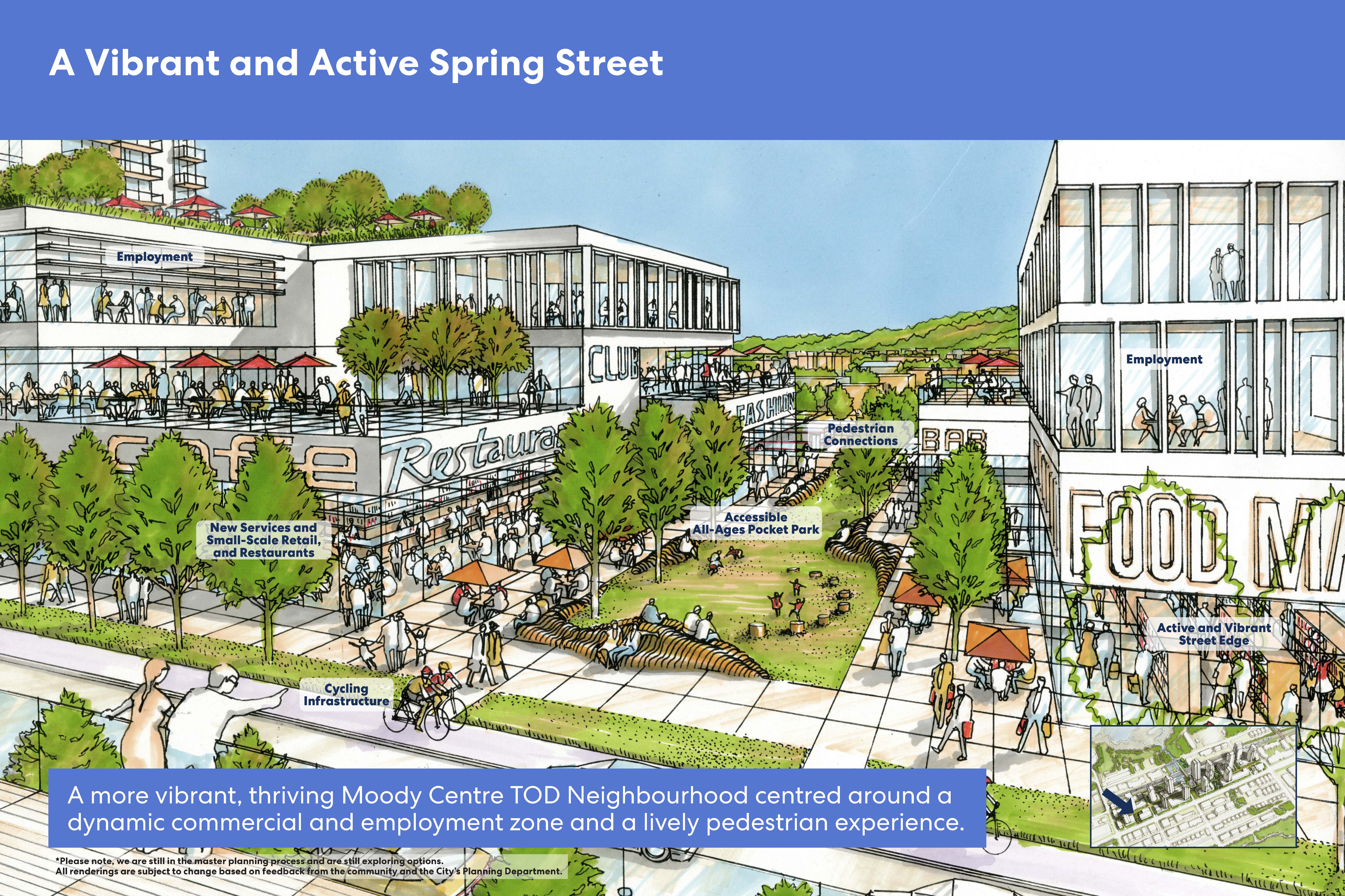 A Vibrant and Active Spring Street